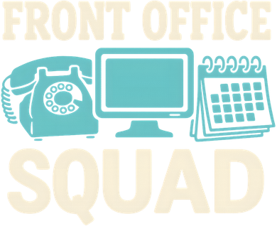 Front Office Squad Funny Retro Receptionist Desk Worker Baby Bodysuit