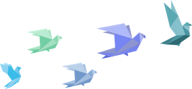 Flying Paper Birds Coaster