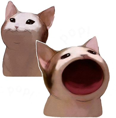 Funny Pop Cat Meme Kids Sweatshirt