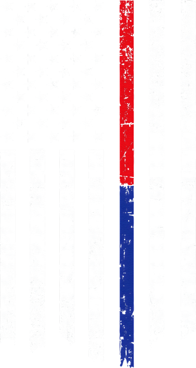 Firefighter Police Officer Red & Blue Line Flag Kids T-Shirt