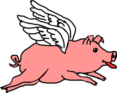 Flying Pig Poking Tongue Out Funny Gift Toddler Hoodie