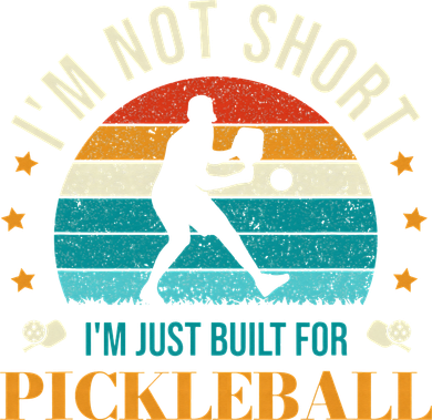 Funny Pickleball player with pickleball paddles love playing Button