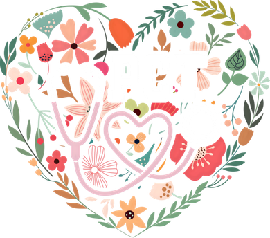 Floral Pct Patient Care Technician Healthcare Worker Gift Button