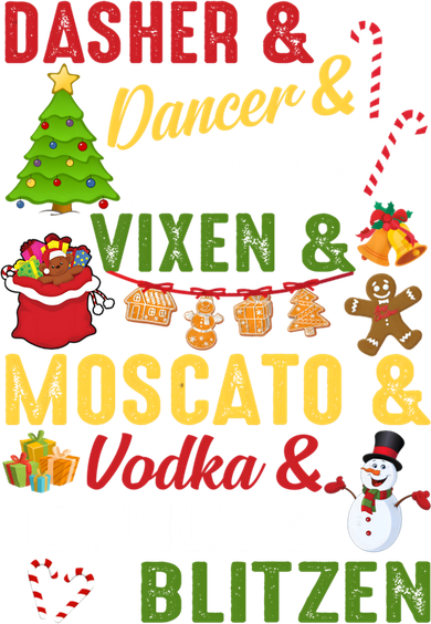 Funny Reindeer Alcohol Names Christmas Party Gift Toddler Hoodie