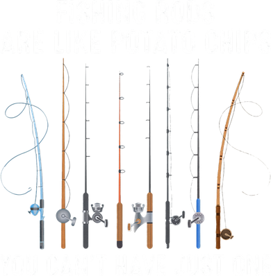 Fishing Rods Are Like Potatos Chips Golf Towel