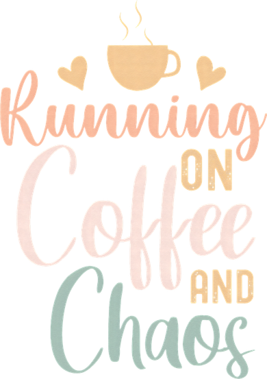 Funny Running on Coffee and Chaos Saying Coffee Addict Humor 11oz C Handle Ceramic Mug