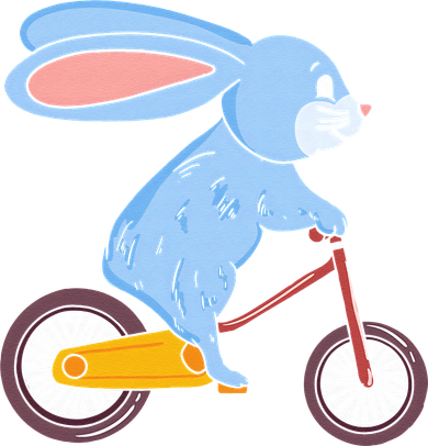 Funny Rabbit On Bicycle Mountain Biking Cycling Cyclist Women's Tank Top