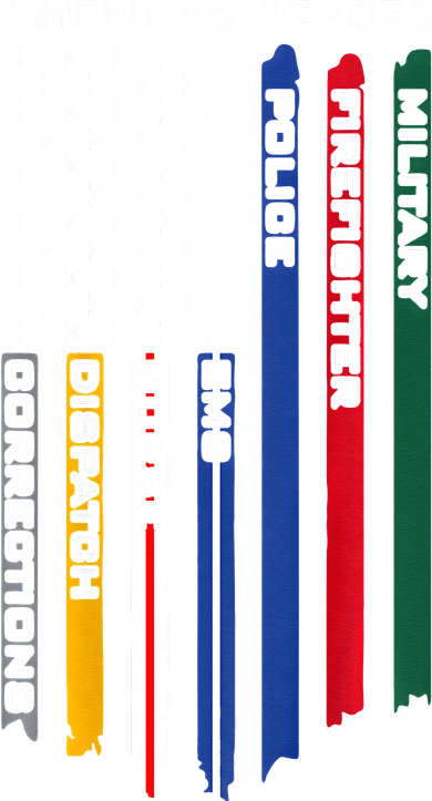First Responders Police Military Firefighter Nurse Visor