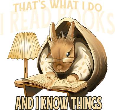 Funny Rabbit Reading Book That Is What I Do Coaster