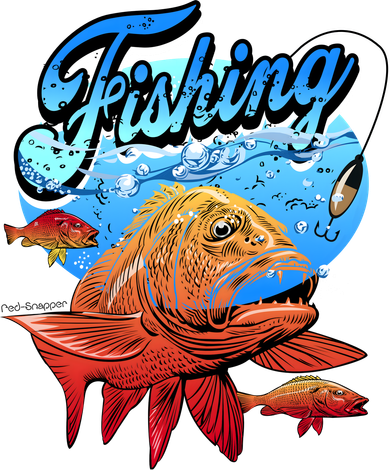 Fishing Red Snapper Kids Sweatshirt