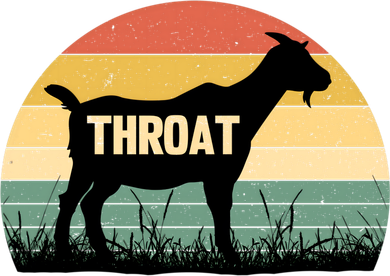 Funny Retro Throat Goat Sunset - Adult Humor Costume Women's Sweatshirt