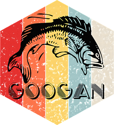 Funny Retro Vintage Googan Fish Silhouette Fishing Fisherman Backpack