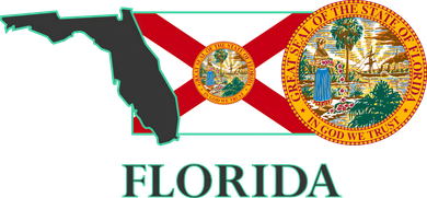 Florida Seal And Flag Women's Tank Top