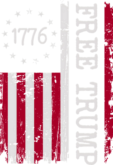 Free Trump Destressed 1776 Betsy Ross USA Flag Women's Long Sleeve Shirt