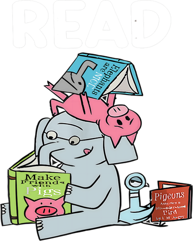 Funny Teacher Library Read Book Club Piggie Elephant Pigeons Coffee Mug