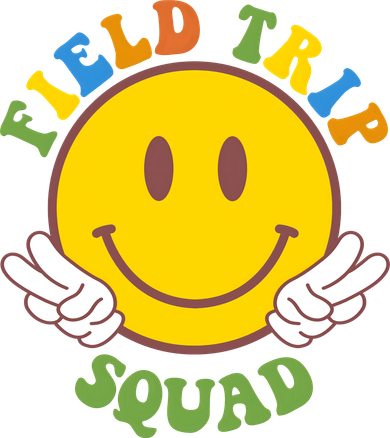 Field Trip Squad Smiley Face School Kids T-Shirt