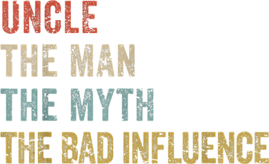  Funny Uncle Man Myth Bad Influence Shirt Retro Vintage Mousepad