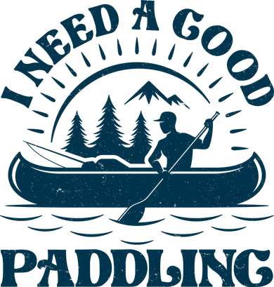 Funny Vintage I Need A Good Paddling Canoe Kayak Fan Kids T-Shirt