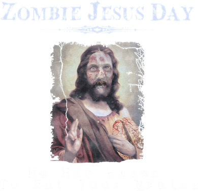Funny Zombie Jesus Day He Has Risen Sarcastic Easter Women's T-Shirt