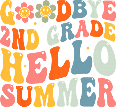 Goodbye 2nd Grade Hello Summer Last Day Of School Kids Hoodie