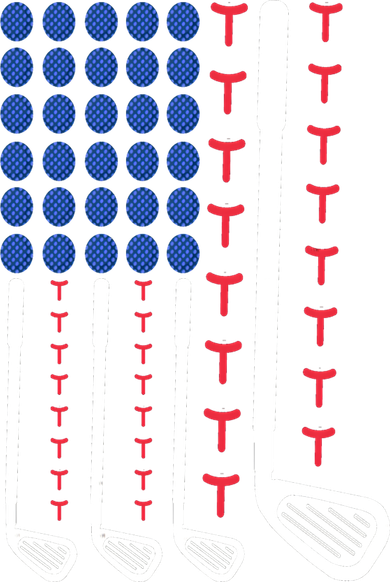 Golf American Flag Golfing Gift For Father's Day Golf Towel