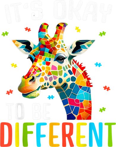 Giraffe Acceptance kid boy girl Its Ok To Be Different Women's Hoodie