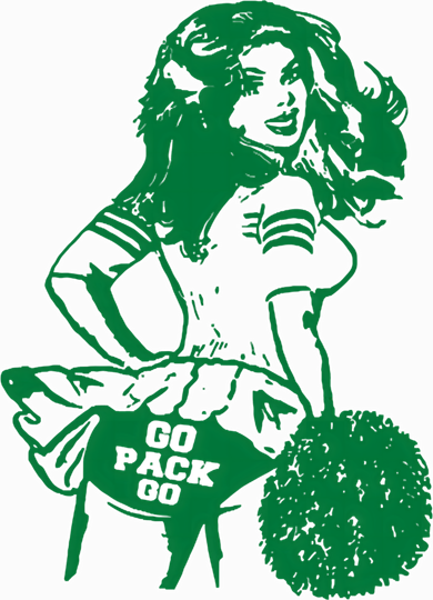 Green Bay Cheerleader Vintage Fan Wisconsin Kids T-Shirt