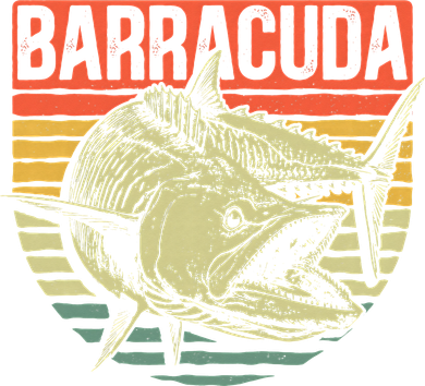 Great Barracuda Cuda Fishing Wildlife Saltwater Fish Art Kids Hoodie