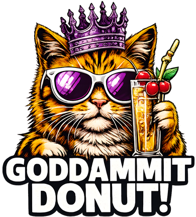 Goddammit Donut Princess Cat Meme Funny Tote Bag