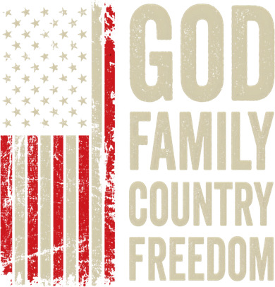 God Family Country Freedom Gift Patriotic Usa Flag Meaningful Gift Kids Hoodie