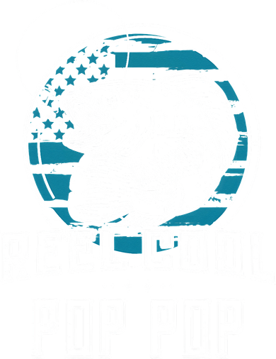 Gift For Fathers Day Reel Cool Pop Pop Fishing Button