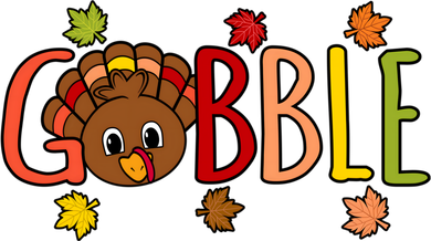 Gobble Funny Turkey Matching Thanksgiving Cute Family Toddler Sweatshirt