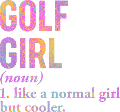 Golf Girl Definition Kids Hoodie