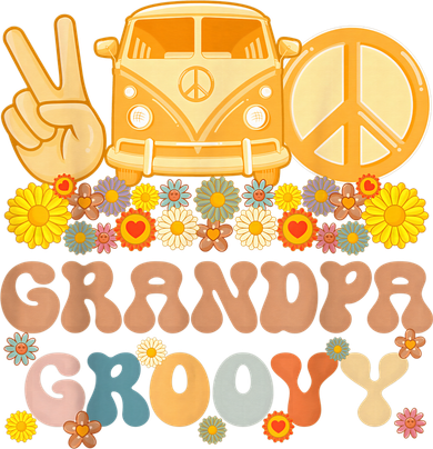 Groovy Grandpa Hippie Peace Retro Matching Party Family Women's T-Shirt