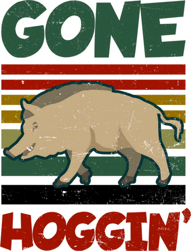 Gone Hoggin Design Boar Hunting Gift Mousepad