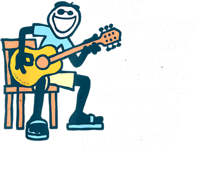 Guitar Lover Just Because I Can't Sing Doesn't Mean I Won't Baby Bodysuit