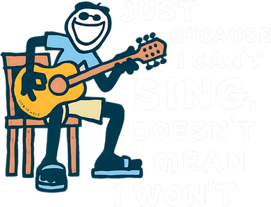 Guitar Lover Just Because I Can't Sing Doesn't Mean I Won't Women's Sweatshirt