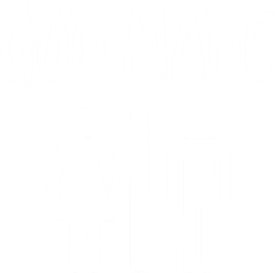 God Made Men Women Funny Christian Women's T-Shirt