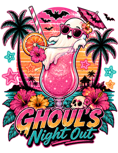 Ghouls Night Out with Cocktail Women's Tank Top
