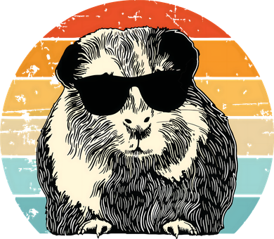 Guinea Pig Guinea Pig Lover Retro Guinea Pig Kids Hoodie