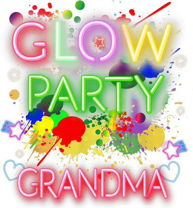 Glow Party Squad Grandma Paint Splatter Glow Party Matching Bucket Hat