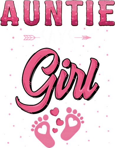 Gender reveal Auntie says baby matching family set Backpack
