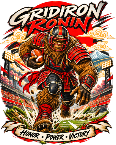Gridiron Ronin – Bigfoot Samurai Football Warrior Women's Tank Top