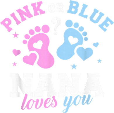 Gender reveal nana grandma Toddler Long Sleeve