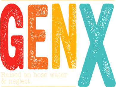 Genx Raised On Hose Water & Neglect. Retro Design Kids T-Shirt