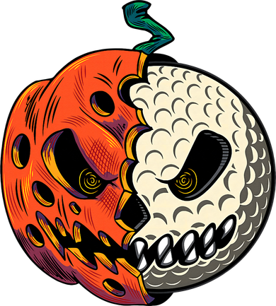 Golfing Skeleton Halloween Golf Halloween Golfer Golf Towel