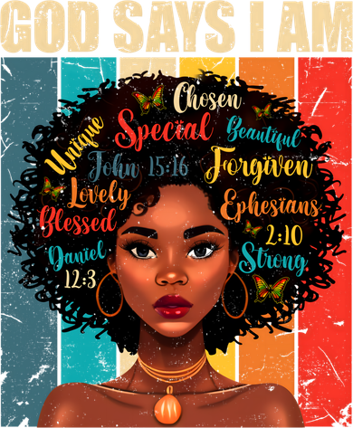 God Says I Am Black History Month Juneteenth African America Cute Gift Tote Bag