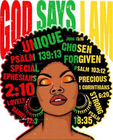 God Says I Am Melanin Black Black History Juneteenth Gift Mousepad