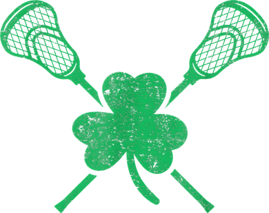 Green Shamrock Lacrosse Irish St Patrick's Day Toddler Long Sleeve