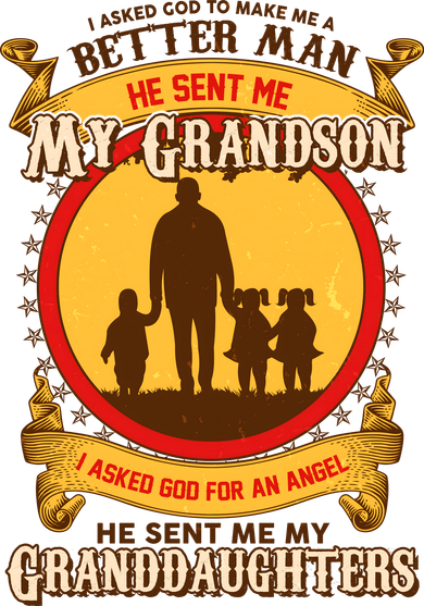 God Sent Me My Grandson And Granddaughters Coffee Mug